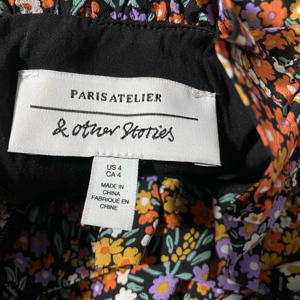 Paris Atelier & Other Stories Floral Dress Size 4 - Picture 8 of 9